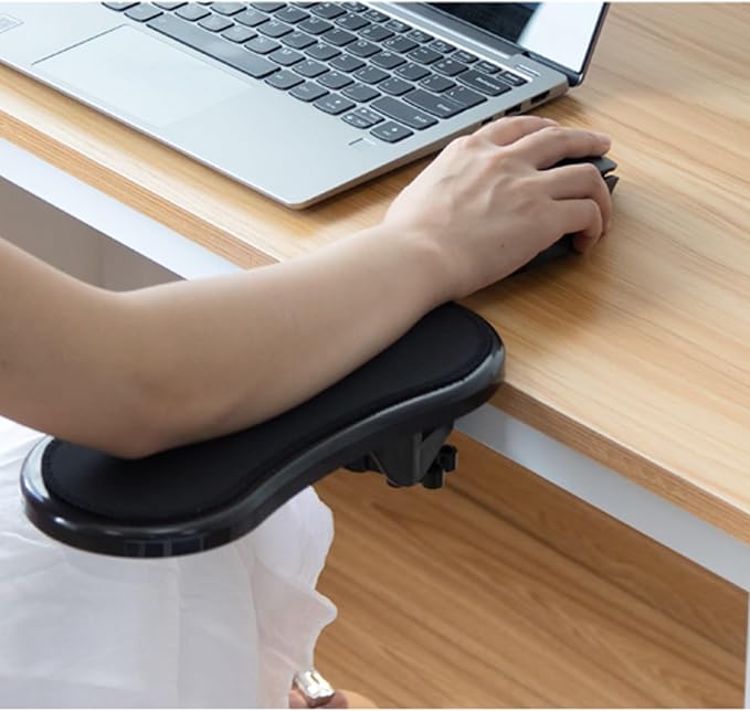 Adjustable Desk Extension no Drilling Needed, Clamp on Desk Extender Tray for Bar Counter, Desk Ergonomic Table Extender for Desk(Small)