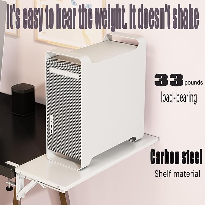 Desk Extender Side Table,Keyboard Tray,Desk Extender,No Drilling Installation，Carbon Steel Baking Paint，Can be Used for Desk Extension，Keyboard Tray Under Desk clamp (Page Payment)