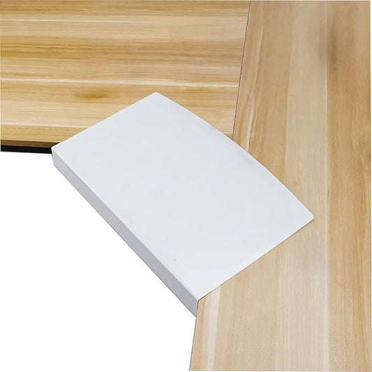 17 inch Corner Desk Connector Platform for Mounting on L-Shaped Desk Extender,Platform Extender Attachment (White)