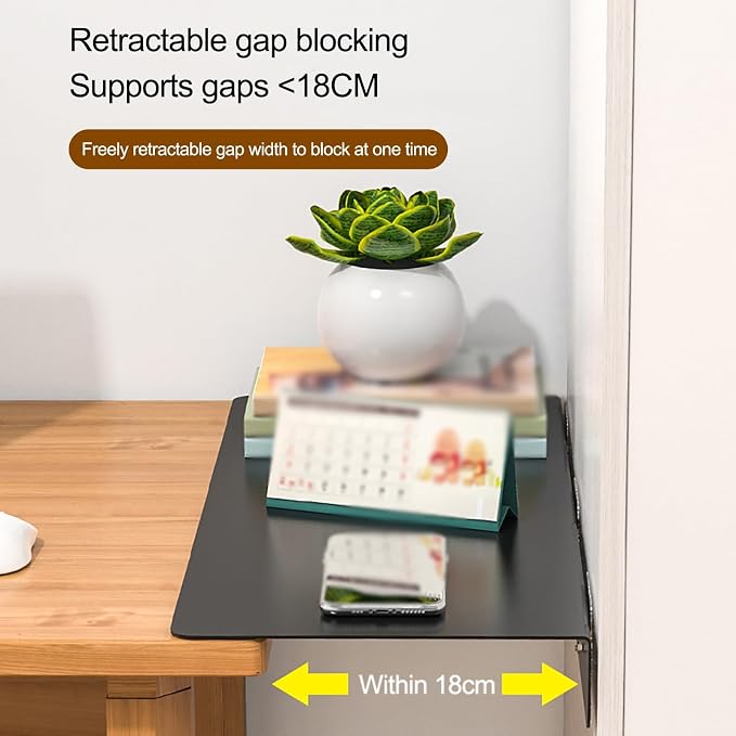 Desk Extender, Suitable for Home Learning and Office use, no Drilling Required for Installation, Desk Extension, Easy to Install (White,40x10cm)
