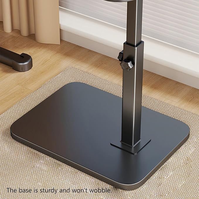 Floor-Standing Desk Extender Tray Movable, Height-Adjustable Desk Extension for Living Room, Bedroom Table Extender for Desk(A)