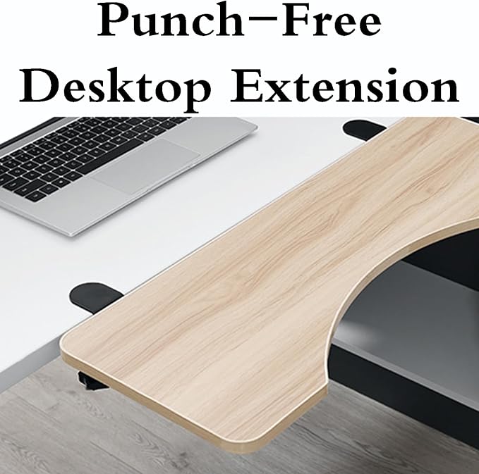 Desktop Extension Board Foldable Desk Extender Versatile Desk Tray for Home & Office Expandable Workspace Solution Office (Style B 75x25 CM)