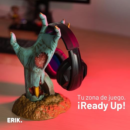 Grupo Erik Gaming Controller Holder One More Life | Controller Holder Figure | Headphone Stand & Controller | Gaming Accessories for Desk | Gamer Gifts | Halloween Decorations