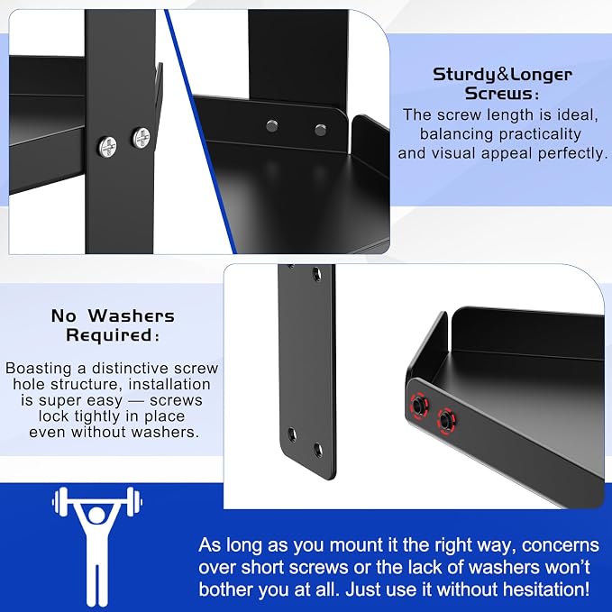 6in Office Cubicle Corner Shelf with Hooks Adjustable More Holes for Greater Durability & Thickness Cubicle Shelf Hanging