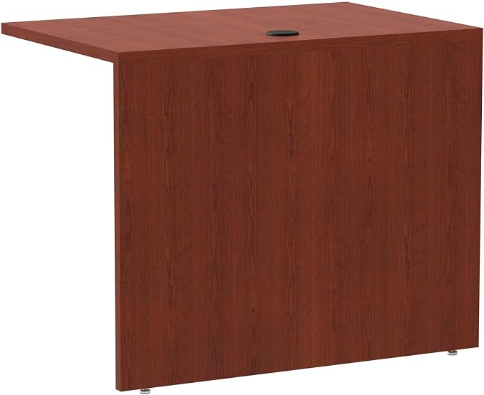 Alera Valencia Series 36 by 24 by 29-1/2-Inch Reversible Return Bridge Shell, Medium Cherry