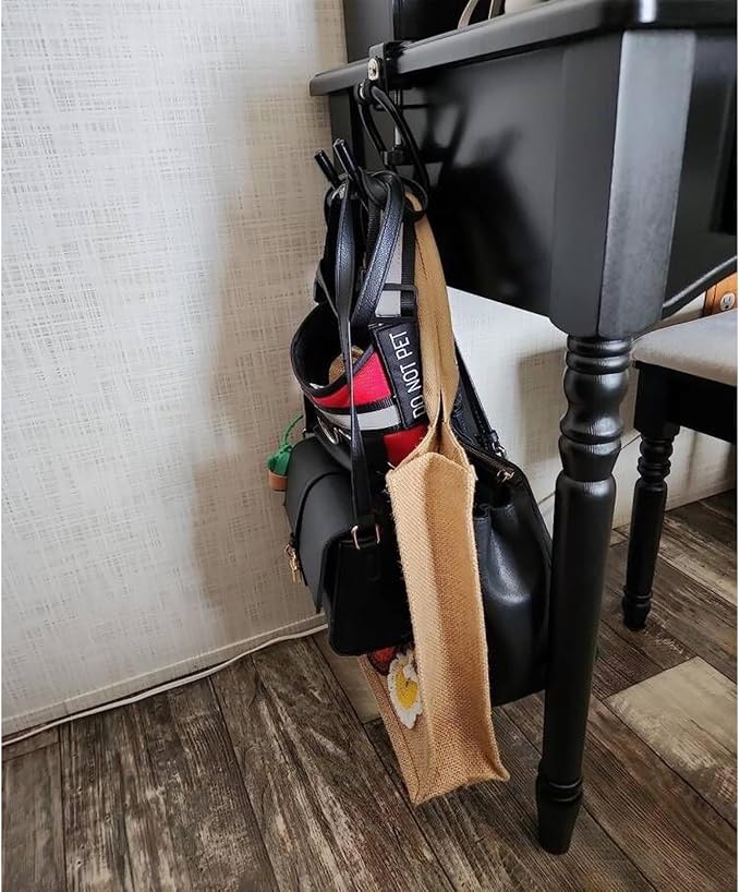 AUXPhome Desk Store Clamp-On Skateboard Holder - Skateboard Hooks Stand Clamp Hook Under Desk Space Save Mount for Headphone, Backpacks, Longboard, Mini Cruiser and More