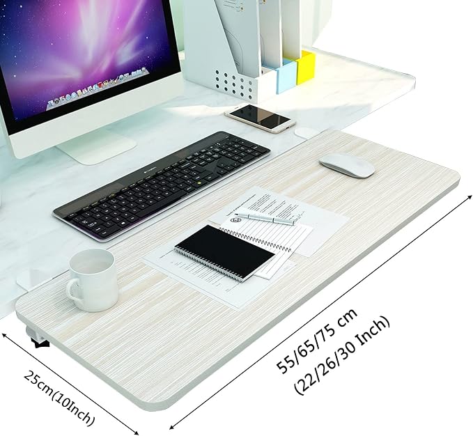 V3VOGUE 90° Foldable Desk Extender Armrest Shelf, Extended Desktop and Space Saver, Clamp-On Keyboard Drawer Tray, with K-Bracket, Ergonomic Computer Elbow Arm Support Relieve Fatigue