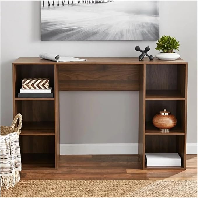 6-Cube Storage Computer Desk, White,for Office use