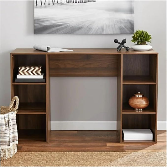 6-Cube Storage Computer Desk, White,for Office use
