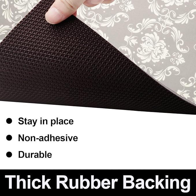 AiBOB Waterproof Under Sink Mat, Absorbent Quick Dry Sink Liners Protect Cabinets, Durable Shelf Liners, Slip Resistant and Non-Adhesive, 24X68, Light Grey