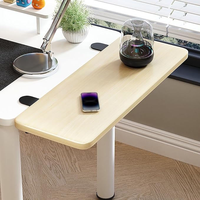 Ergonomic Wide Desk Tray,Invisible Installation Desk Extension Panel,Folds Flat For Storage,High Load Capacity,Ideal For Office And Home Use(Oak,80cm/31.5in)