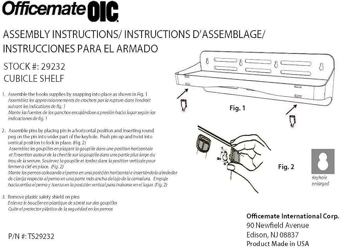 Officemate Verticalmate Cubicle Shelf, Slate Gray (29232)