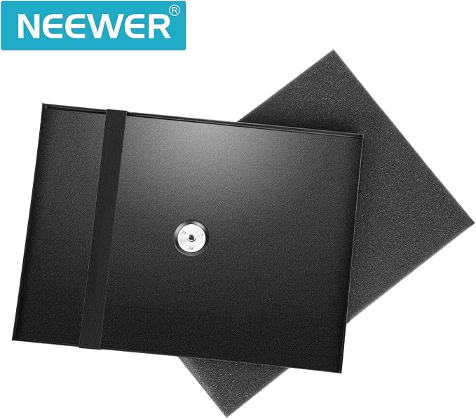 Neewer Laptop Notebook Pallet Projector Tray Holder for 1/4 to 3/8 inches Screw Tripod Stand Mount Use in Stage Meeting Rooms Outdoor Lecture Halls (Tripod Stand Not Included)(34 * 24 * 1.3cm)