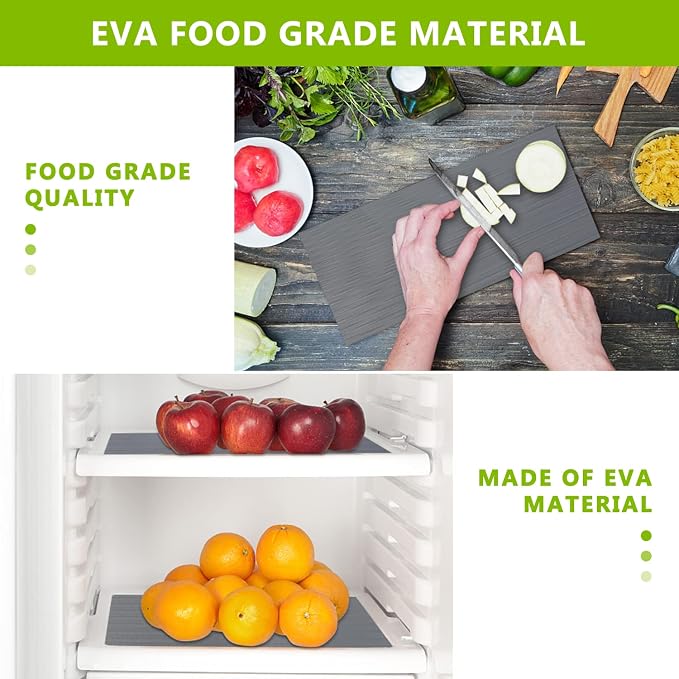 Drawer and Shelf Liner, Shelf Liner Non Adhesive Refrigerator Mats Washable, No Odor Plastic Pantry Liners Wire Shelf Paper Drawer Liner for Cupboard Kitchen