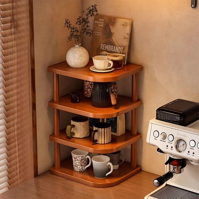 Corner Organizer - Fits Any Awkward 90° Spot on Your Desk, Space-Saving Counter, or Tabletop Thickened Board, Smooth Finish
