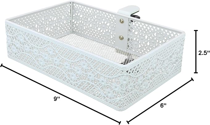 Clip-on Drawer organizers,desk organizer,can be clipped around the table to store small items (white)