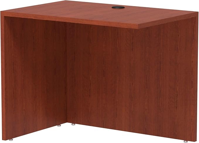 Alera Valencia Series 36 by 24 by 29-1/2-Inch Reversible Return Bridge Shell, Medium Cherry
