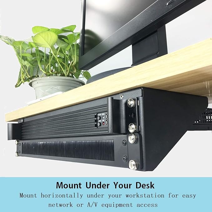 19 Inch 2U Heavy Duty Vertical Wall Mountable Rack and 125 lb Wall Mountable Server Rack (1)