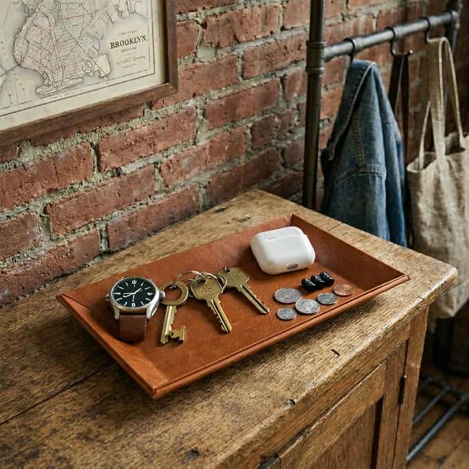 Jewelry Tray ADO-PL045, Black | Accessory Organizer, Change Tray, Card Holder, Checkout Tray, Desk Organizer