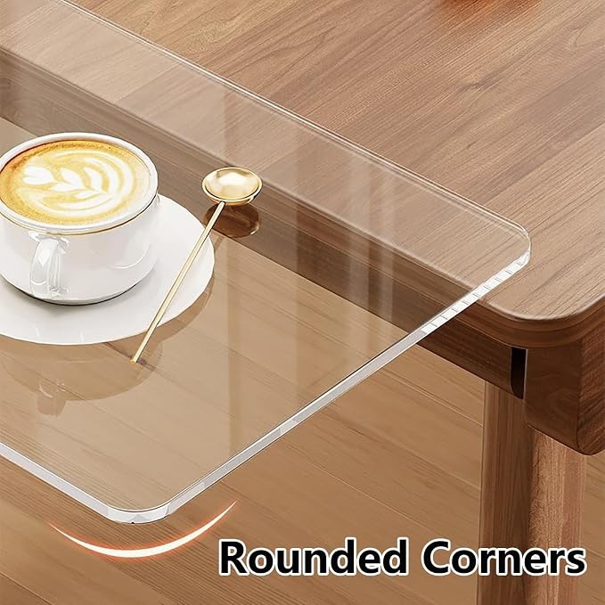 Clip-on Desktop Extension Tray,Slide-out Desk Extender,Drill-free Flush Mount, 90° Foldable,Suitable for Home and Office Use(50x21cm/19.7x8.3in)