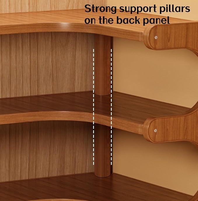 Corner Shelf for Desk, Multi-Tier Desktop Storage Rack, Utilizes Corner Space, Sturdy Display Stand for Books, Plants, Photos, Office Organization Accessories