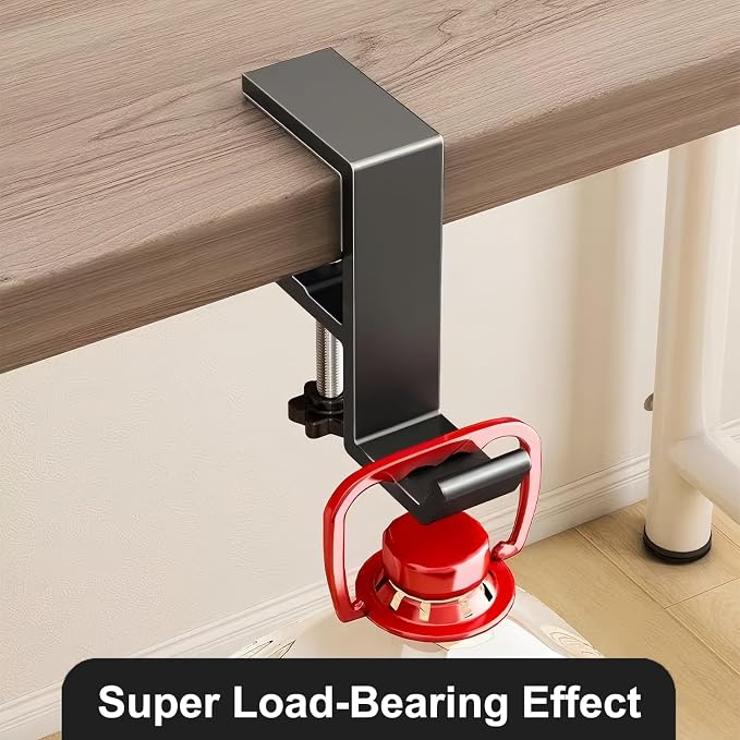 JAKO Headphone Stand - Aluminum Alloy Headphone Holder, Under Headset Stand for Desk Fit for PC Gaming Headset Hanger Hook Suitable for Office, Computer, Student Class Desk, Handmade Creator Table