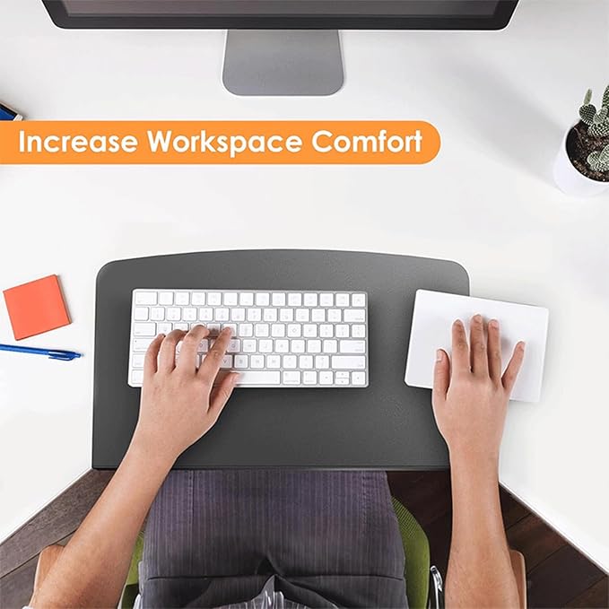 17 inch Corner Desk Connector, L Desk Corner Sleeve with Mounting Under Desk Drawer, Platform Extender Attachment for Extender Desk Space, Computer Laptop Home Office