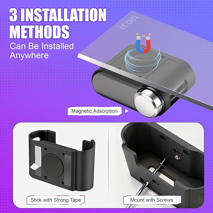 Under Desk Stand Holder Compatible with SteelSerie Arctis Nova Pro Wireless Headphones Base Station, Magnetic Stand Compatible with Wireless Gaming Headset Arctis Pro Base