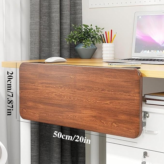 Adjustable Desk Extender Tray - 20 x 7.8 Inch Ergonomic Table Extension for Laptop, Keyboard & Mouse | Clamp-On Desk Shelf for Home Office, Study & Workstation.