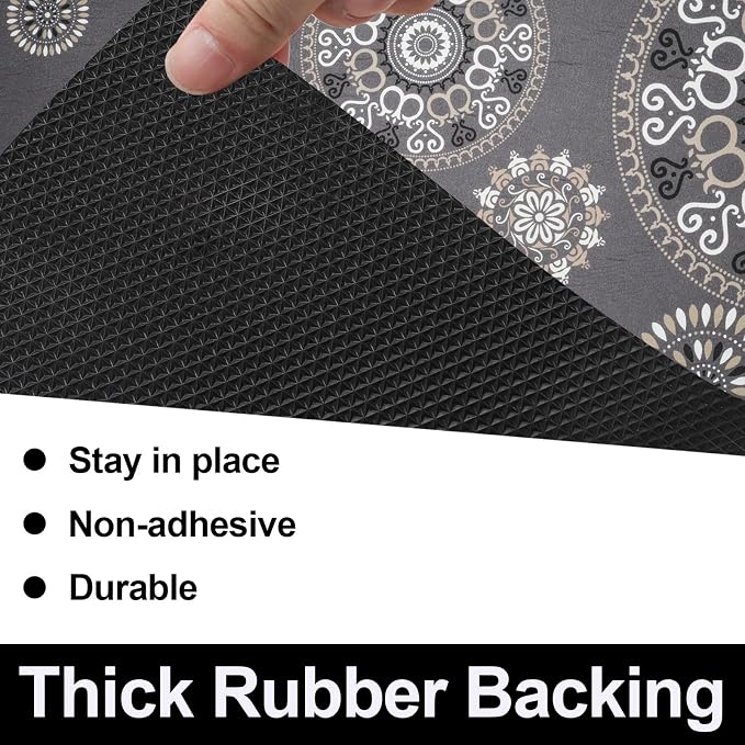AiBOB Waterproof Under Sink Mat, Absorbent Quick Dry Sink Liners Protect Cabinets, Durable Shelf Liners, Slip Resistant and Non-Adhesive, 24X36, Multi