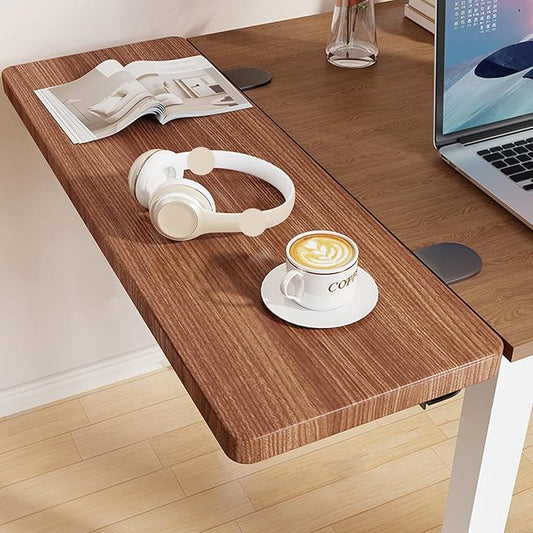 Metallic,70*20,Desk Extender Tray, 27.5" x 7.8" Clamp On Desk Shelf, Desk Extension with rounded-edge, Table Desk Arm Rest, Clamp On Keyboard Tray for Office and Home, Workstation Organizer