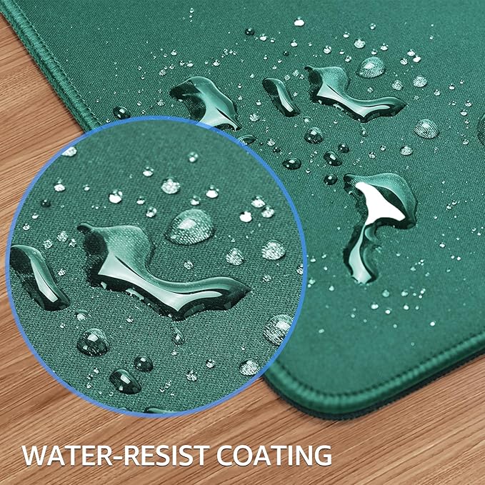 KTRIO Large Gaming Mouse Pad, Desk Mat, 31.5 x 15.7 in, Forest Green, XXL | Smooth Micro-Weave Surface, Artistic Pattern Design, Non-Slip Rubber Base, Durable Stitched Edges, Office & Home Use