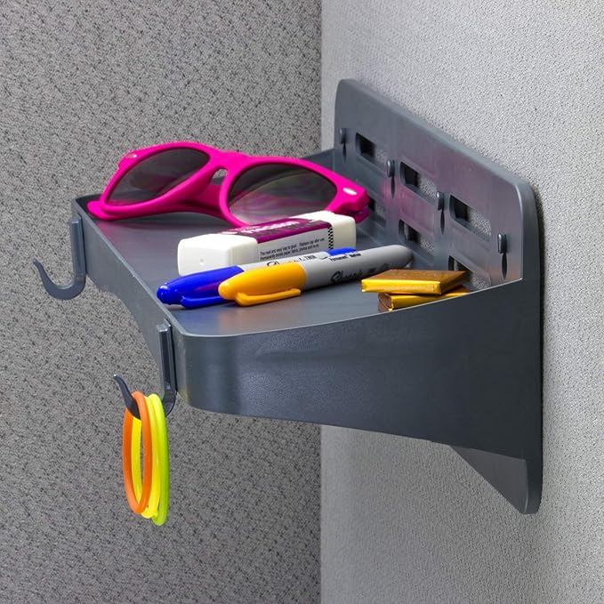 Officemate Verticalmate Cubicle Shelf, Slate Gray (29232)