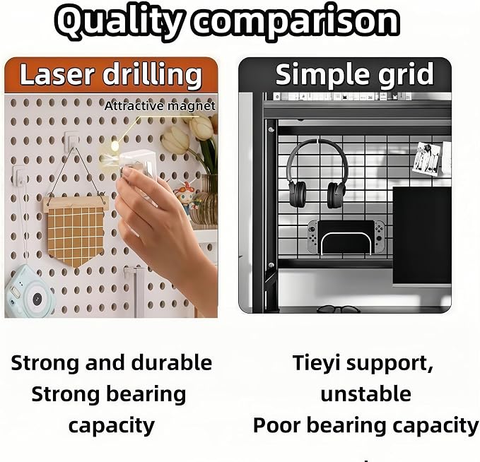 Desktop Hutch Bookshelf,Many Gifts,Metal Desktop Bookcase with pegboard, Desk Shelf, Countertop Storage Organizer Rack for Dorm or Office,Desktop Shelves (White, 45.3" Lx9.9 Wx39 H)
