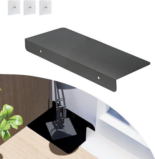 Metal Kitchen Refrigerator Gap Partition Countertop Gap Extension Board, Refrigerator Side Partition, Gap Covers Between Countertop And Walls, No Drill (Black, 11.81 * 7.87inch)