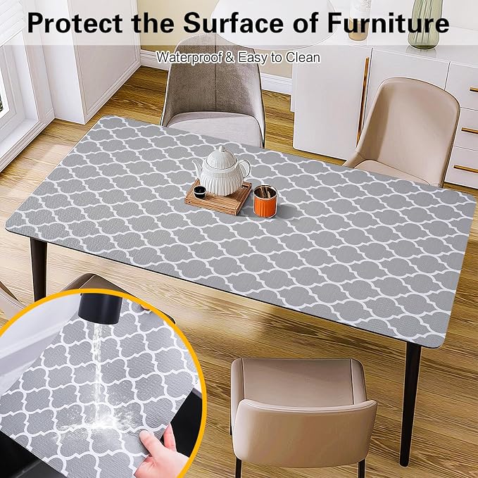 Drawer and Shelf Liner for Kitchen Cabinet,Non-Adhesive Cabinet Liner 12in x 20FT,Waterproof Shelf Paper Non-Slip Mats Cupboard Liners Contact Protect Dresser/Shelves/Table-Grey Lantern