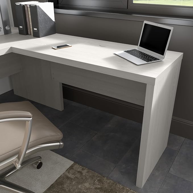 Bush Business Furniture Echo Desk Return/Bridge, Gray Sand
