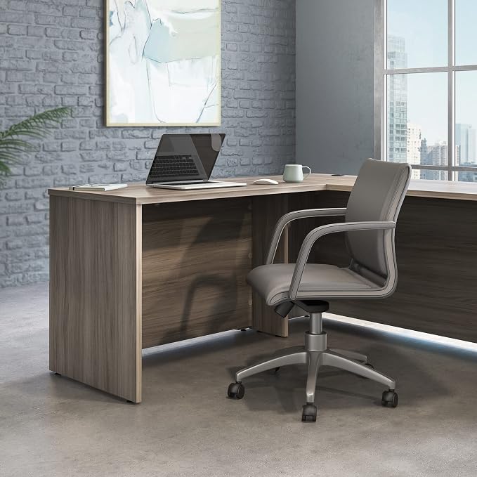 OfficeWorks by Sauder Affirm 45'' Commercial Return for Executive Desk, Hudson Elm