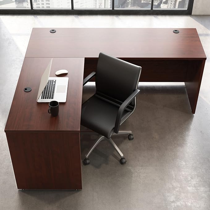 OfficeWorks by Sauder Affirm 42'' Commercial Return for Executive Desk, L: 45.16'' x W: 23.47'' x H: 29.29'', in Classic Cherry Finish