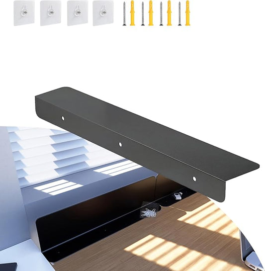 Metal Kitchen Refrigerator Gap Partition Countertop Gap Extension Board, Refrigerator Side Partition, Gap Covers Between Countertop And Walls, No Drill (Black, 15.75 * 3.93inch)