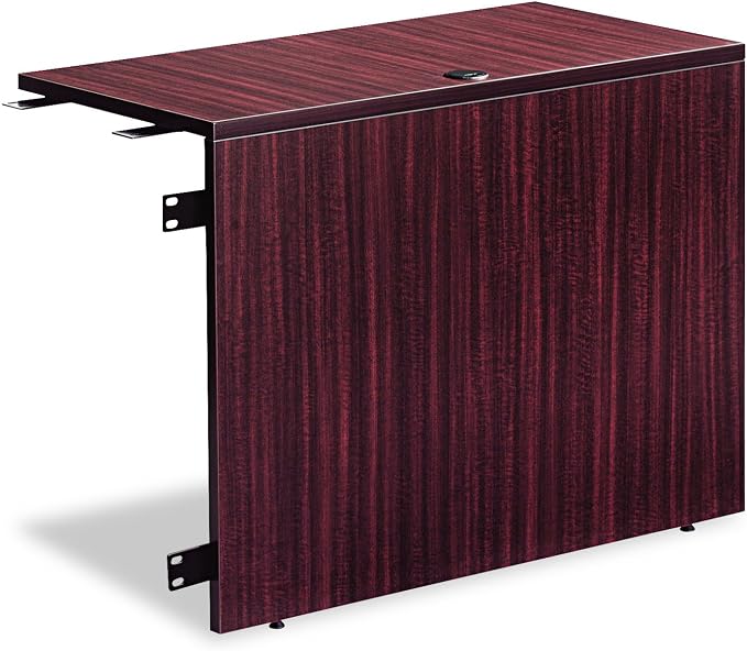 Alera VA354224MY Valencia Series Reversible Return/Bridge Shell, 42w X 23 5/8d. Mahogany