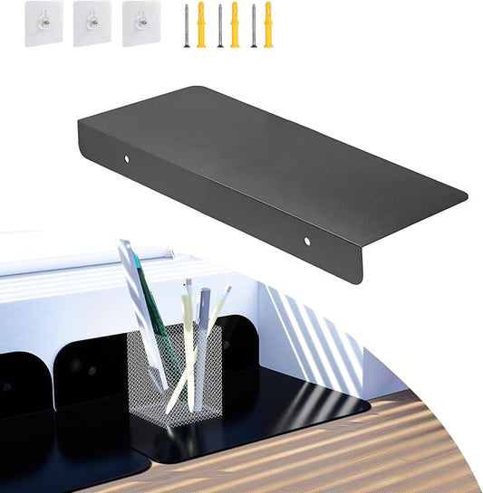 Metal Kitchen Refrigerator Gap Partition Countertop Gap Extension Board, Refrigerator Side Partition, Gap Covers Between Countertop And Walls, No Drill (Black, 7.8 * 5.9inch)