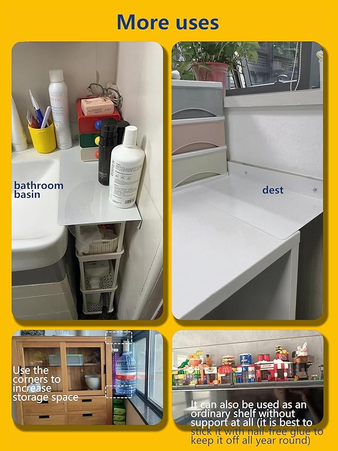 Metal Kitchen Refrigerator Gap Partition Countertop Gap Extension Board, Refrigerator Side Partition, Gap Covers Between Countertop And Walls, No Drill (Black, 15.75 * 7.87nch)