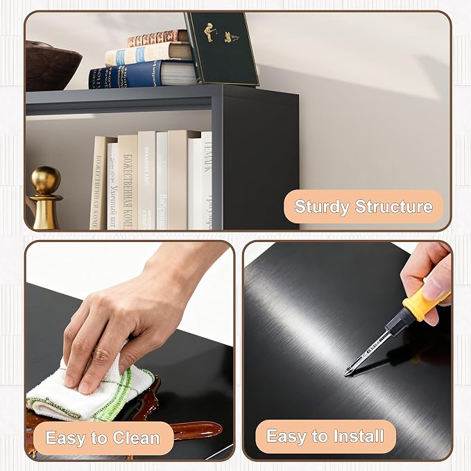 3 Tier Small Book Case, Space-Saving Corner Shelf for Desk Side, Under Desk, Sofa Side & Bedroom, Expand Your Storage in Small Spaces, Home, Office & Apartment Organizer