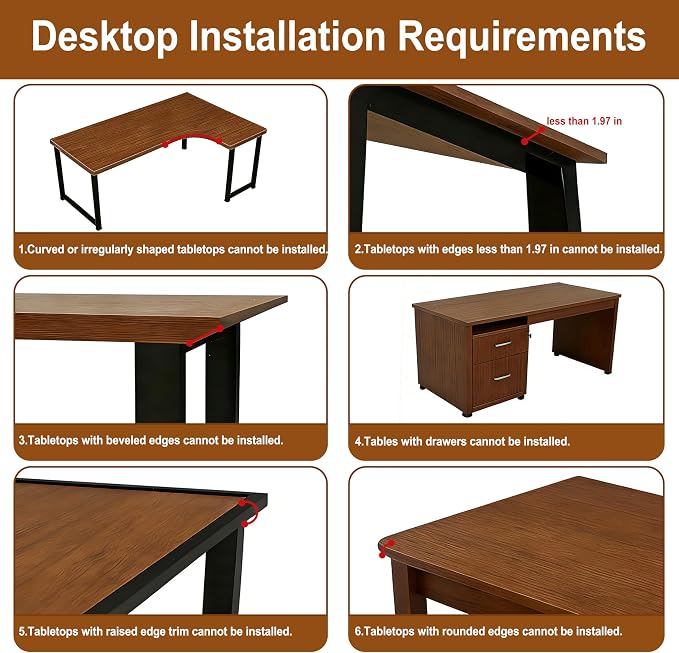 Ergonomic Desk Extender Tray, 24.02"×11.81" Clamp-On Arm Rest Shelf, 90° Foldable Computer Elbow Support for Office Home, Space-Saving Keyboard Mouse Tray (Vintage Burnt Color)