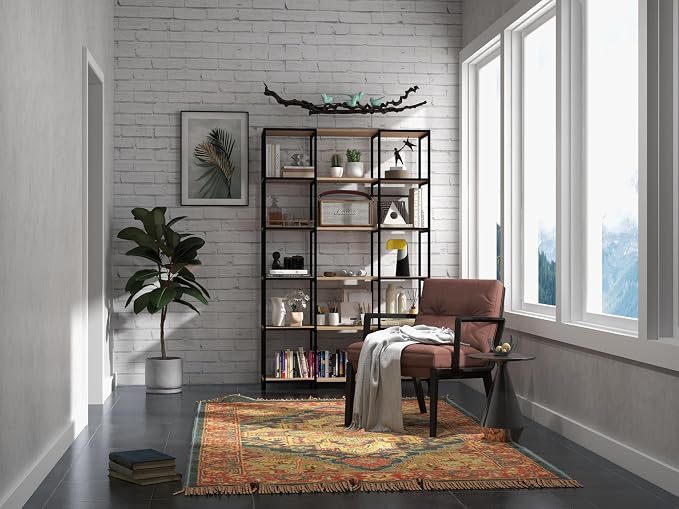 CB Home Square Narrow 6-Tier Shelving - Modular Shelving System Customizable with 30+ Free Combinations- Contract Grade Quality