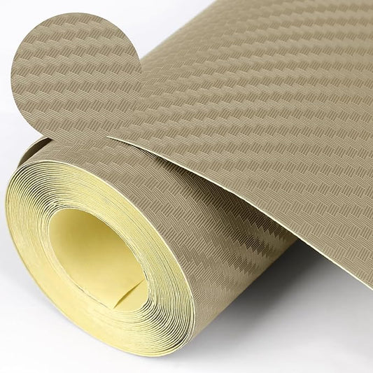 Self-Adhesive Shelf Liner Kitchen Liner, Waterproof Backed Paper Easy Peel and Stick Contact Liner Without Residue for Decor Your Desk Surface, Kitchen Countertops (Dark Khaki, 35.4 x 118.1 inches)