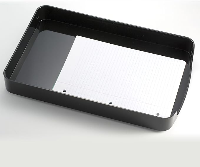 Officemate 2200 Series Executive Legal Tray, Front Load, Black (22242)