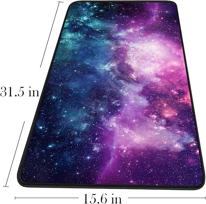 Gaming Mouse Pad, 31.5x15.7x0.12 inch Waterproof Computer Keyboard Mouse Mat Non-Slip Mousepad Rubber Base and Stitched Edges for Game Players, Office, Study, Esports Pros, Home, Desktop