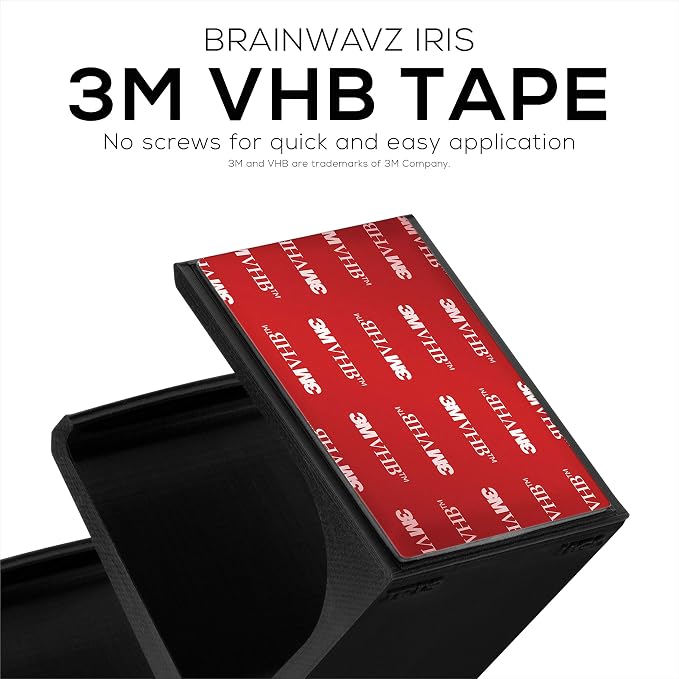 The IRIS - Under Desk Dual Universal Game Controller Mount Holder Hanger for XBOX ONE, SERIES X, PS5, PS4, PS3, SWITCH, STEELSERIES Gamepad & More, No Screws by Brainwavz